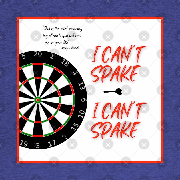 i can't spake wayne mardle commentary red letters 1 by Darts Tees Emporium